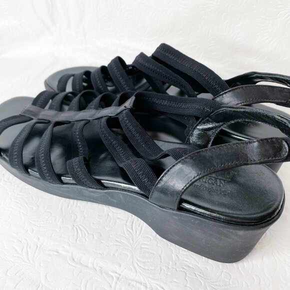 Munro Angel Black Stretch Sandals 9.5 N - Picture 4 of 8